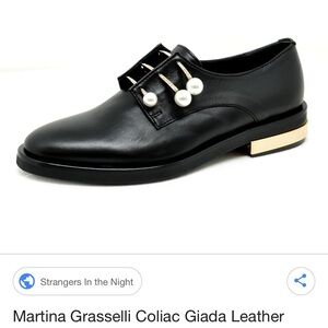 Coliac Patent Leather Pearl Derby Shoes